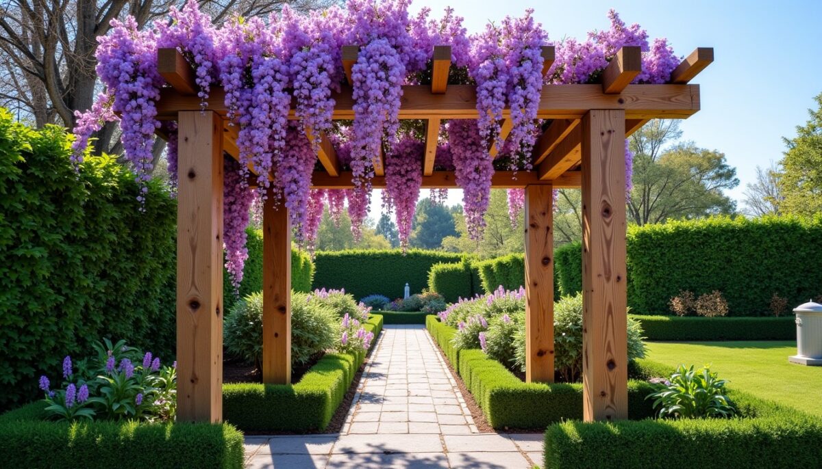 Construire une pergola durable pour sublimer votre glycine : guide étape par étape