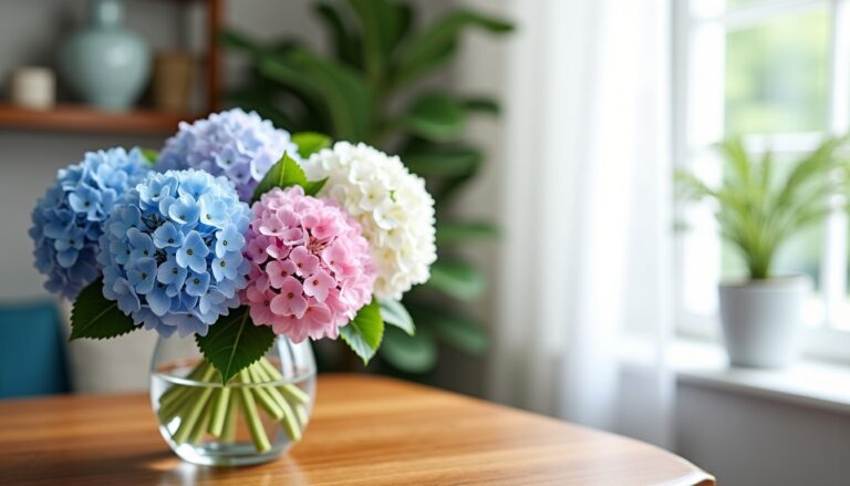 Astuces pour préserver longtemps vos fleurs d'hortensia dans un vase