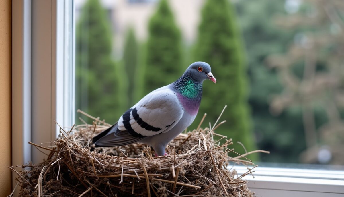 Nid de pigeon sur mon balcon : symboles et messages cachés à découvrir
