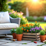 Budget pour aménager un jardin : mobilier, plants et outils de base