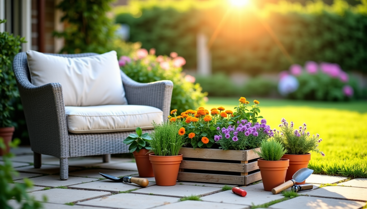 Budget pour aménager un jardin : mobilier, plants et outils de base