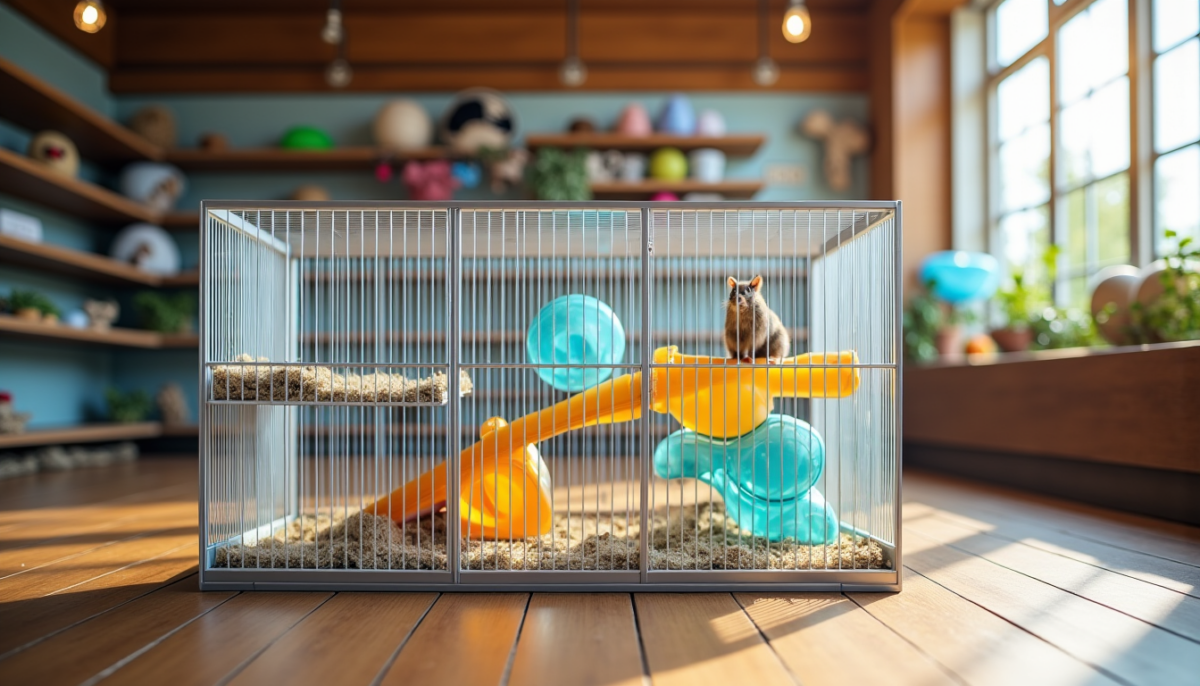 Choisir une cage pour rongeur : surface, matériaux et ventilation